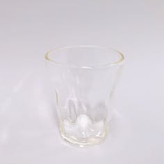 白瑠璃ガラス 七方屈タンブラー
